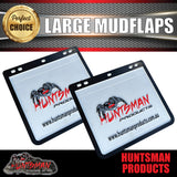 2x LARGE HUNTSMAN PRODUCTS TRUCK TRAILER 4wd & CARAVAN MUD FLAPS