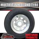 13" trailer galvanised multi fit steel Wheel &155R13C Tyre: suits Ht/Ford. 155 13