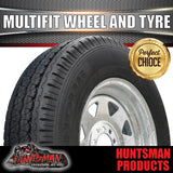 14x6 Galvanised Multi Fit Steel Trailer Caravan Rim & 195R14C Tyre: suits Ht/Ford. 195 14