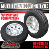 14x6 Galvanised Multi Fit Steel Trailer Caravan Rim & 195R14C Tyre: suits Ht/Ford. 195 14