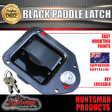 x1 Mini Black E coated Paddle Toolbox Lock Latch.