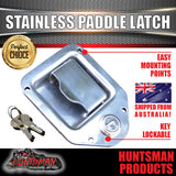 x10 Mini Stainless Steel Paddle Toolbox Lock Latch.