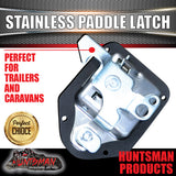 x8 Mini Stainless Steel Paddle Toolbox Lock Latch.