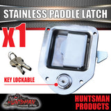 x1 Mini Stainless Steel Paddle Toolbox Lock Latch.