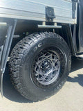 PDXX Offroad Wheel Enforcer 17x9 Satin Gunmetal W/ Black Ring Ranger Triton ect