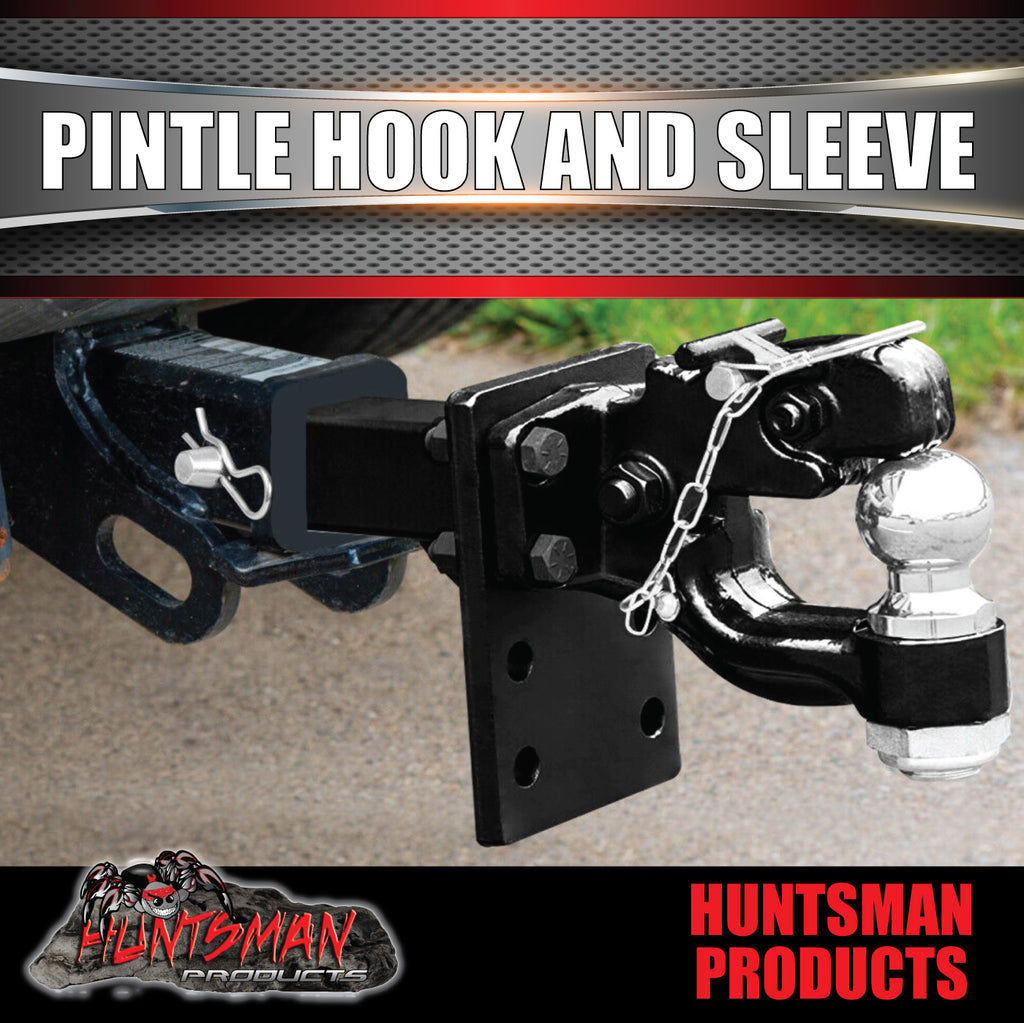 Pintle Fast Rope Pintle hook with combination 50mm tow ball & Pintle Receiver ...