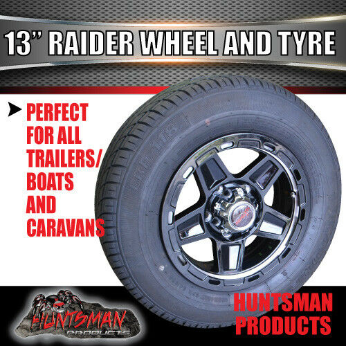 13" Trailer Caravan Raider Alloy Wheel & 175R13C Tyre suits Ford. 175 13