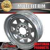 14" GALVANISED BOAT TRAILER WHEEL RIM- 5 STUD MULTI FIT. SUITS FORD & HT HOLDEN