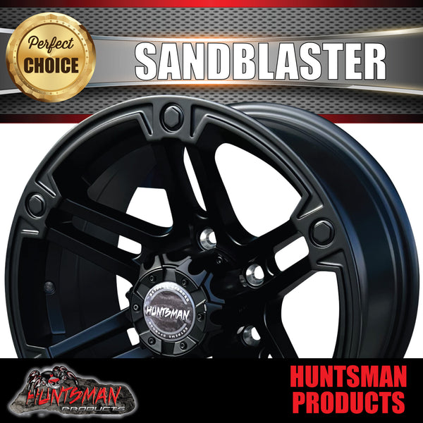 16X8, 0 Offset Sandblaster Mag Wheel 6/139.7 pcd.  Suit Landcruiser Patrol