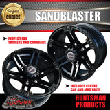 16X8, 0 Offset Sandblaster Mag Wheel 6/139.7 pcd.  Suit Landcruiser Patrol