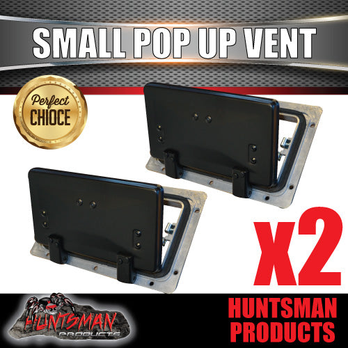 X2 Small black pop up ROOF AIR VENTS