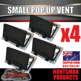 X4 Small black pop up ROOF AIR VENTS