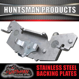 X2 pair stainless Huntsman Products replacement trailer brake pads. suit 2 calipers