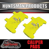 pair Huntsman Products replacement trailer brake pads. suit 1 caliper. ceramic back plates