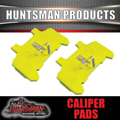 pair Huntsman Products replacement trailer brake pads. suit 1 caliper. ceramic back plates