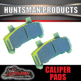 pair Huntsman Products replacement trailer brake pads. suit 1 caliper. ceramic back plates