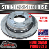 Stainless Steel Trailer Hydraulic Ventilated Disc 6 Stud L/C Brake Kit. S/S Pads