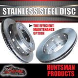 Stainless Steel Trailer Hydraulic Ventilated Disc 6 Stud L/C Brake Kit. S/S Pads