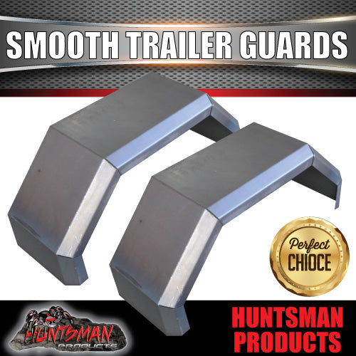 TRAILER GUARDS -SINGLE AXLE 250mm- SMOOTH STEEL