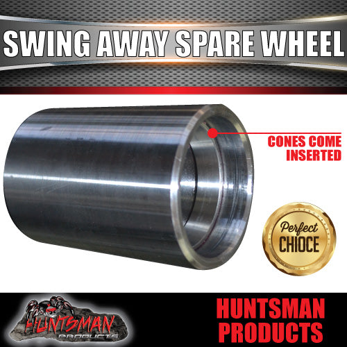 Rear Bar Swing Away Spare Wheel Bracket Hinge Kit.  Machined 45X250mm Square Stub Axle For 4wd & Camper Trailers