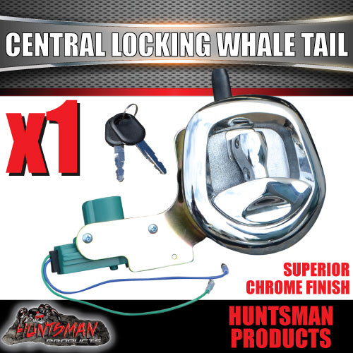 12Volt Power Operated Chrome Whale Tail T Handle Folding Lock