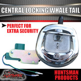 12Volt Power Operated Chrome Whale Tail T Handle Folding Lock