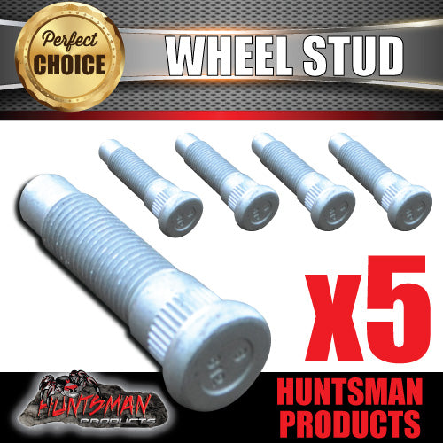 5x 14x1.5 Wheel Stud & Nut. 58mm Length NS612 Suit Huntsman 12" Drums & Discs