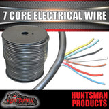 100 METRE ROLL TRAILER CARAVAN & TRUCK 7 CORE ELECTRICAL WIRE. OD 8.2MM, 38/0.15
