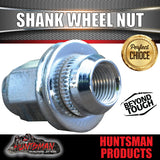1 x 9/16" x 44mm Chrome Shank Wheel Nut suit Trailer Caravan Drums 9/16" Studs
