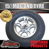 15" Trailer Caravan Ford pattern Bullet Alloy Wheel & 235/75R15 LT Tyre. 235 75 15