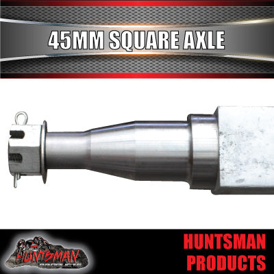 Galvanised Trailer Caravan Solid Axle 45mm Square 89