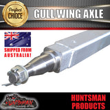 1400Kg Galvanised Bare Gullwing Boat Trailer Axle