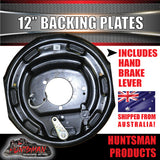 2x 12" Trailer Caravan Electric Brake Backing Plates. Quality Strong Magnets