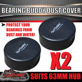 x2 Trailer Caravan Bearing Buddy 63mm Replacement Cap