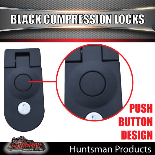 x6 Large Black Compression Lock Rounded End for Tool Box Camper Trades ...