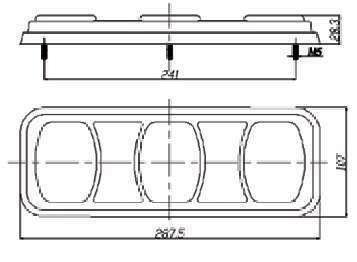 LED X2 TRUCK/TRAILER LIGHT TRIPLE BLISTER PACK BR80ARW