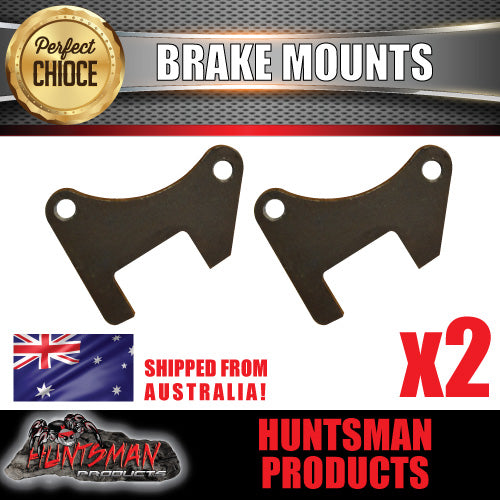 2x 45mm Square Trailer 10" Hydraulic Mechanical Caliper Disc Brake Mounts Flange