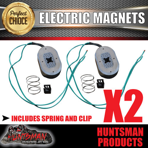 2x Trailer Electric Brake Magnets Suit 12" Backing Plate Caravan Camper Pair
