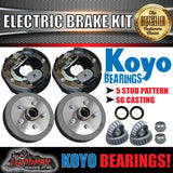 5 Stud 10" Trailer Electric Brake Kit & Japanese Bearings!.