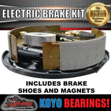 10" 6 Stud Trailer Electric Brake & Coupling Kit + Japanese Bearings!.