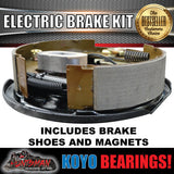 10" 6 Stud Trailer Electric Brake & Coupling Kit + Japanese Bearings!