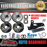 5 Stud 10" Trailer Electric Brake & Coupling Kit withJapanese Bearings!