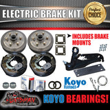 10" 6 Stud Trailer Electric Brake & Coupling Kit + Japanese Bearings!