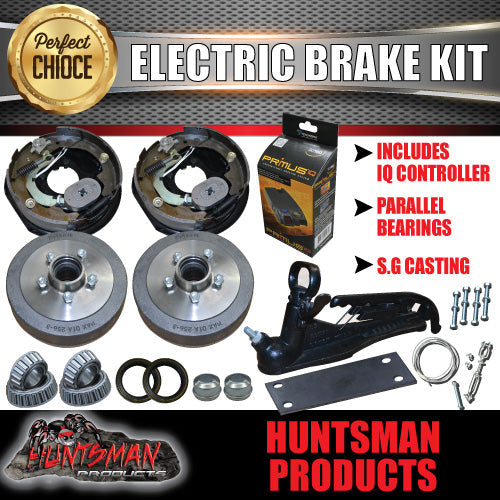10" Parallel Trailer Electric Brake Kit inc Coupling Kit & IQ Controller.