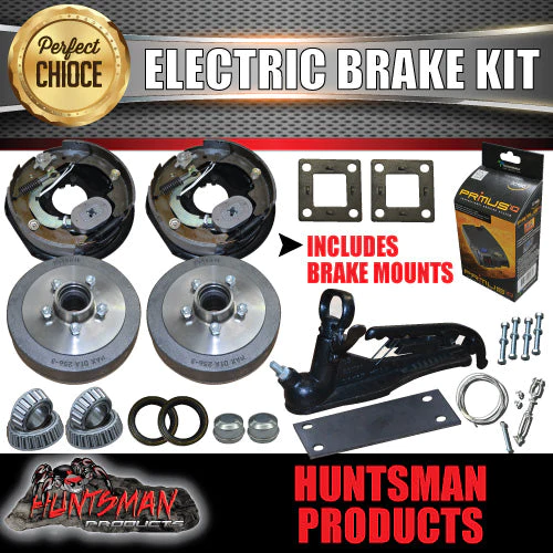 10" Parallel Trailer Electric Brake Kit inc Coupling Kit & IQ Controller
