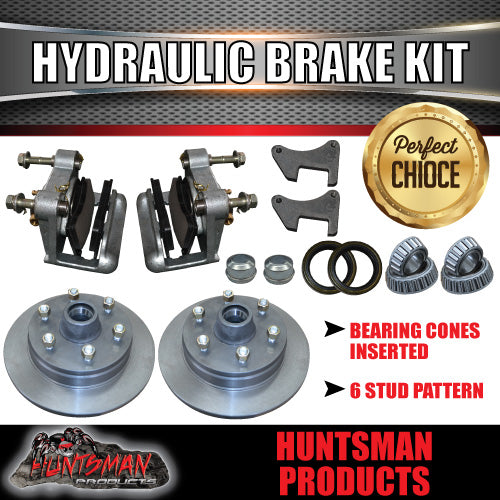 12" HYDRAULIC DISC TRAILER BRAKE KIT 6 STUD PATTERN. 6/139.7PCD