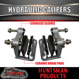 10" Boat Trailer Hydraulic Disc Brake Kit + coupling & hyd Line kit. Jap Bearing
