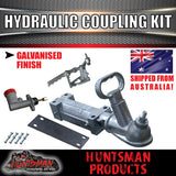 12" Trailer 5 Stud Hydraulic Disc Brake Kit With Full coupling & hyd Line kit suit Landcruiser stud pattern