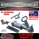 10" Trailer 5 Stud Hydraulic Disc Brake Kit + Full coupling & hyd Line kit,.