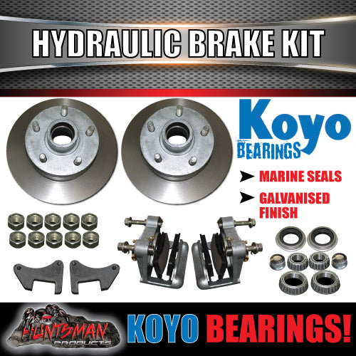 10" 5 Stud Hydraulic Disc Brake Kit With Japanese Bearings